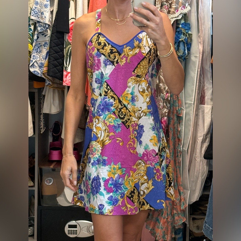 Vintage Val Mode Lingerie Slip Dress -Versace inspired